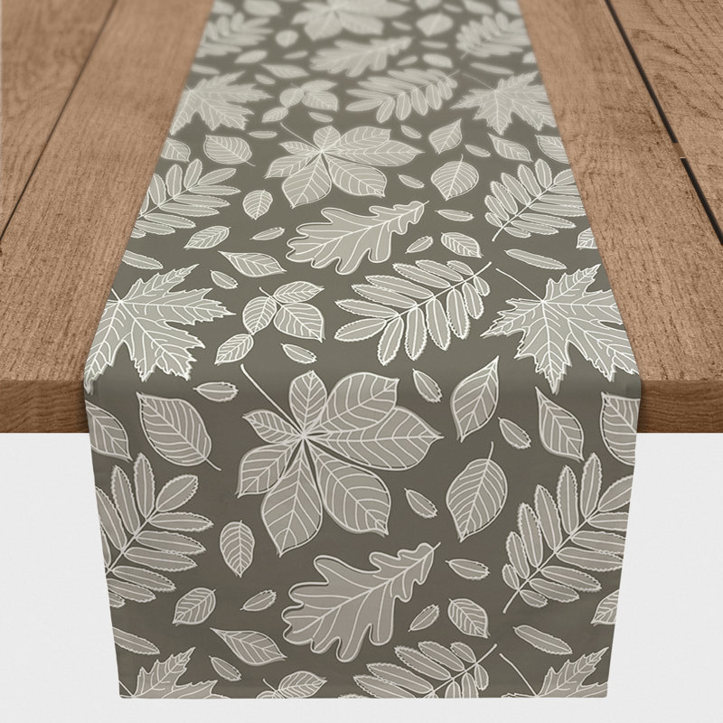 Aelynn Rectangle Floral Polyester Table Runner, 90" x 16"