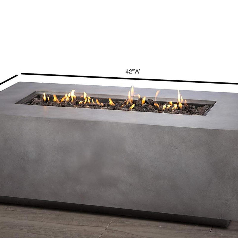 Concrete Propane/Natural Gas Fire Pit Table