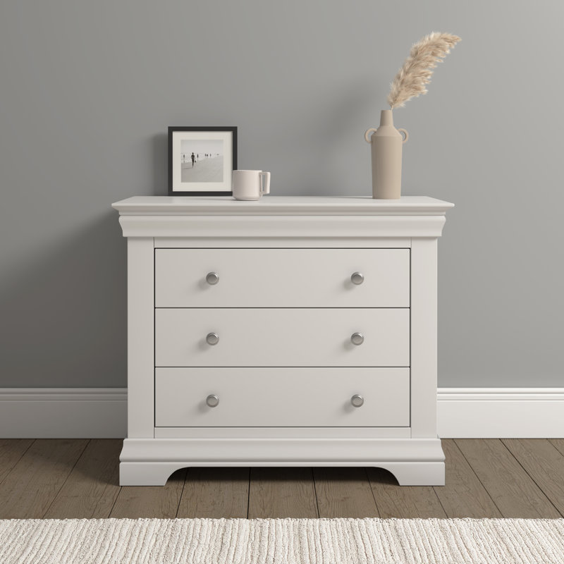 Adaleya 3 Drawer Chest, Ivory