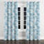 Rideaux abstraits - 1 panneau blanc avec œillets-1304954702-1304954701