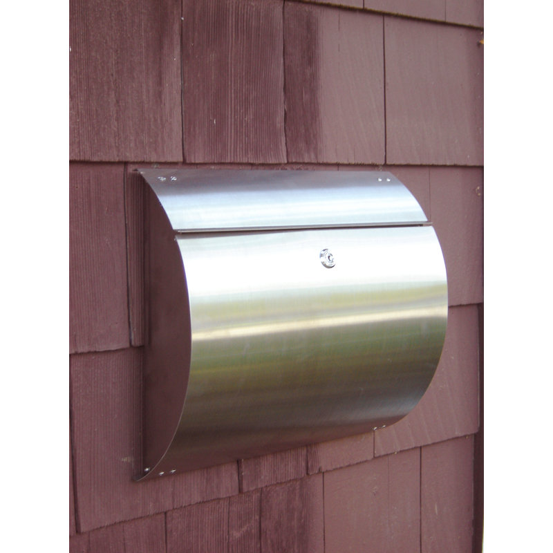 Stainless Steel Locking Wall Mounted Mailbox