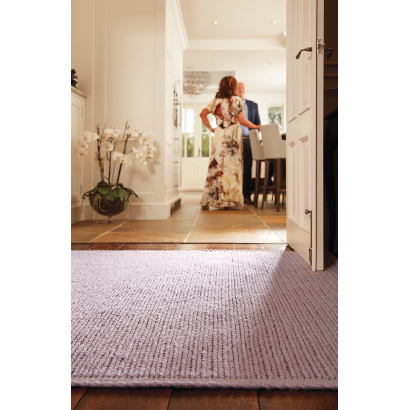 Solid Colour Hand Woven Area Rug, Rectangle 160 x 230cm
