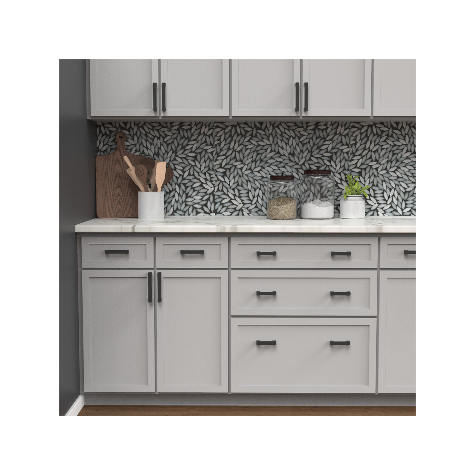 Heritage Designs Dash Handle Pull - Contemporary Hardware for Drawers & Cabinets, Matte Black, 3-3/4"