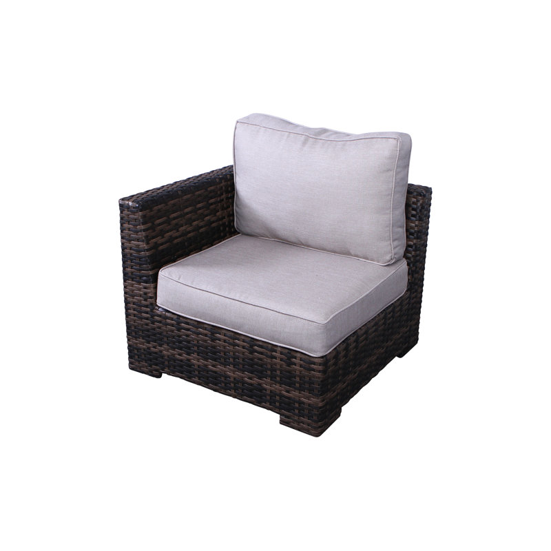 Chaise avec accoudoirs gauche / droite Cabana - brun