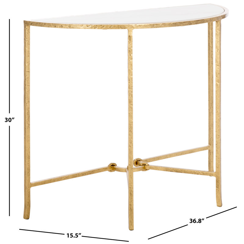 Markley Forged Metal Half Moon Console Table