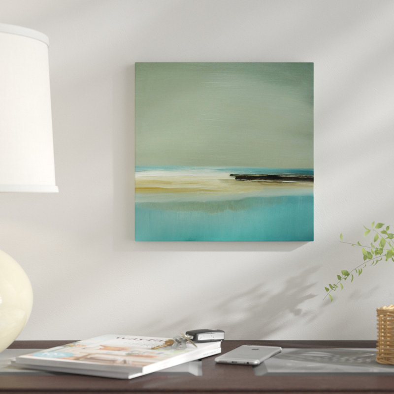 « lagon », reproduction sur toile tendue, H 26 po x l 26 po x P 1,5 po, Pas de tapis, Toile tendue