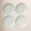 French Perle 4-Piece Dinner Plate Set
