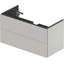 Base de meuble-lavabo simple murale Duravit seulement - gris (lavabo non inclus)-154669628