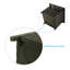 Copenhagen Square Outdoor with Umbrella Hole Side Table - 55.5 cm W 55.5 cm D