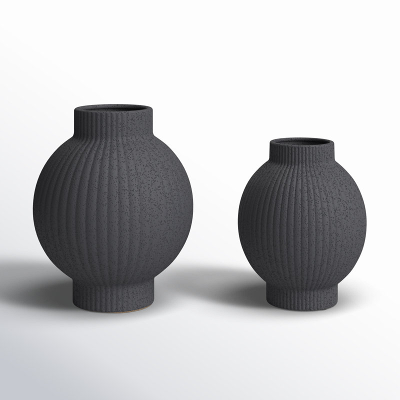 Vase de table Aliyah, Noir