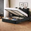 Très grand lit escamotable avec rangement, structure de lit tapissier en velours avec tête de lit, lit plateforme en métal, pas de sommier tapissier, lattes en bois massif, silencieux, gris-1839790381-1839790377