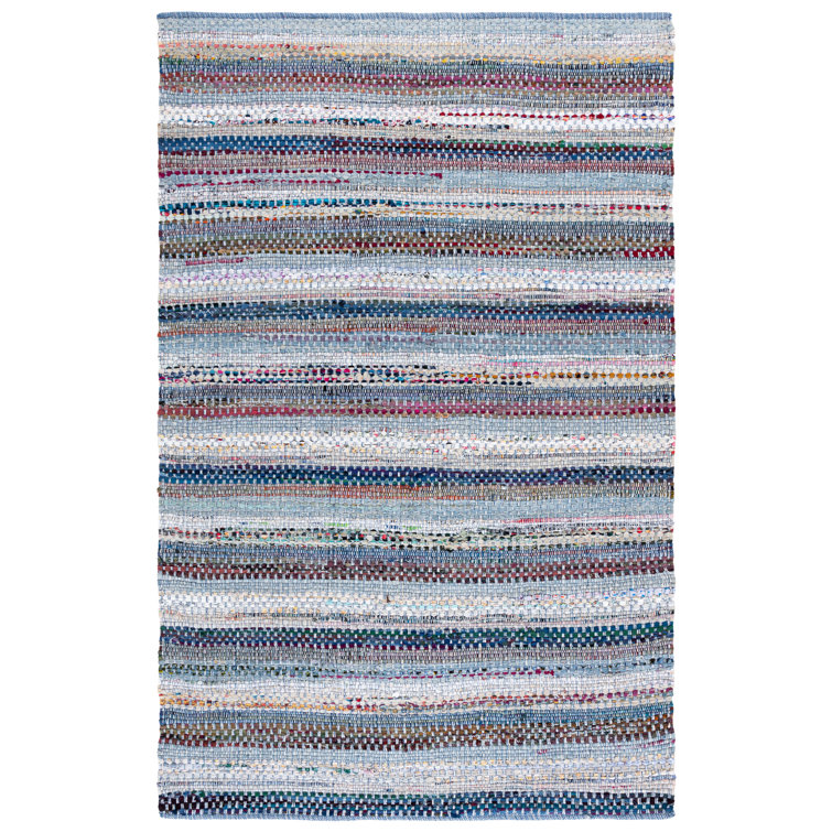 Vesey Hand Woven Cotton Striped Rug