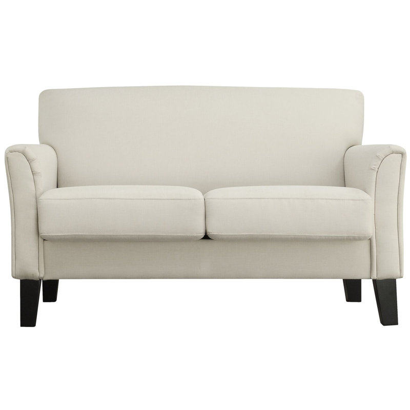 Abarca Upholstered 55'' Loveseat, Cream White