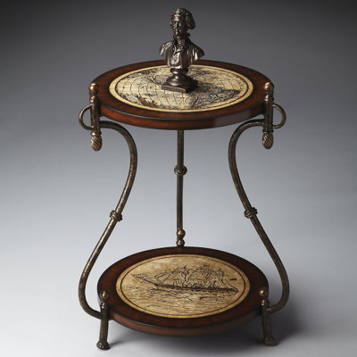 Emilienne Distressed Accent Table