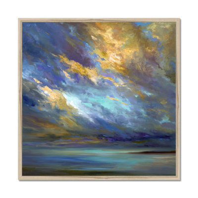 Coastal Clouds #30 by Sheila Finch - Painting