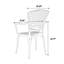 Ensemble bistro 3 pièces, table bistro avec trou pour parasol et ensemble de 2 chaises-1883741352