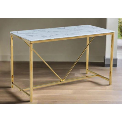 Meredith Faux Marble Bar Table