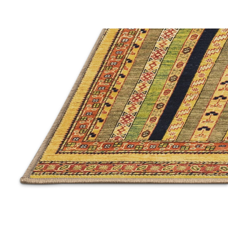 Striped Indoor Rug, Runner 2' x 5'