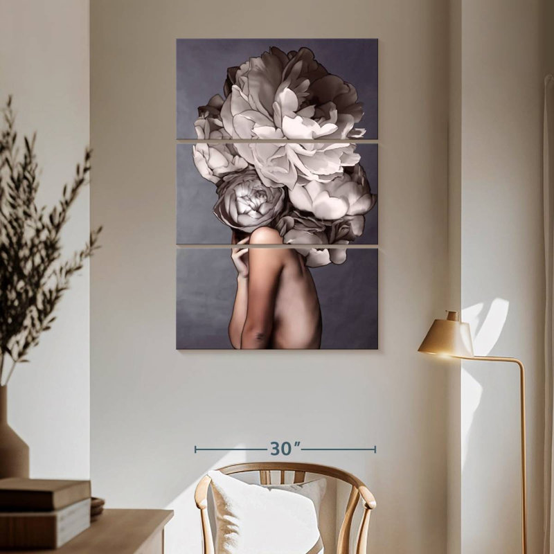 Harnek Lady Peony IX, 65" H x 42" W