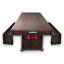 7 ft Multi Games Billiards  Air Hockey + Table Tennis + Table Top – Mattew with Benches-840721899
