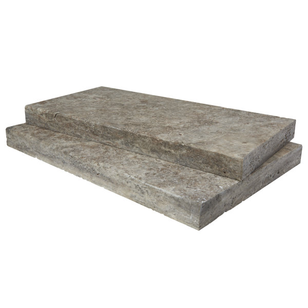 Ackland Marzana Sterling 16 in. x 24 in. x 2 in. Honed Unfilled ...