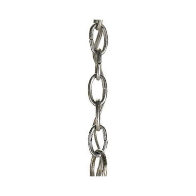 Chaîne 8 po feuille d'argent contemporaine
