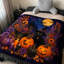 Jeté de citrouille d'Halloween, couverture de sorcière douillette pour canapé-lit, salon, décoration intérieure-134242062