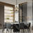 4 - Light Dimmable Geometric Chandelier