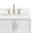 61'' Double Bathroom Vanity with White Quartz Top-93359266
