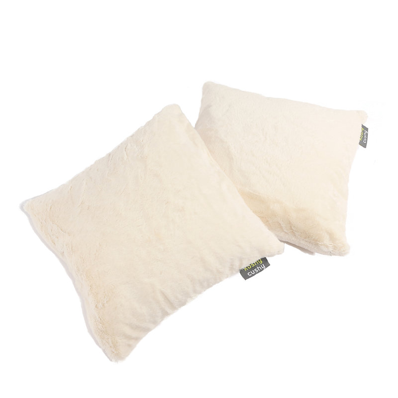 Housse et insert d'oreiller en fausse fourrure Euro