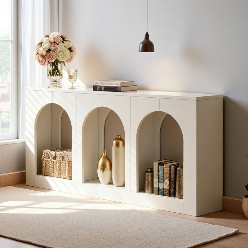 Stylish Arches Side Table,Entryway Table,Stable Console Table