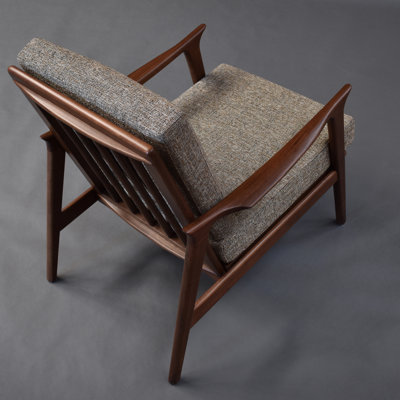 Charlotte Arm Chair, Walnut Frame