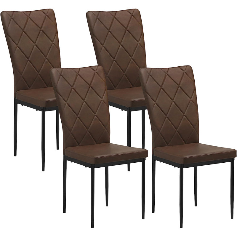 Bronwen Parsons Chair, Dark Brown Faux Leather
