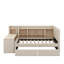 Twin Size Upholstered Daybed With Drawers, Shelves & Side Table-1031567314
