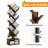Tree Bookshelf, 8-Tier Tall Wooden Bookcase with Drawer, Floor Standing Space-Saving Organizer Shelf