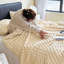 Striped Machine Tufted Blanket-2140226994-2140226995-2140226998