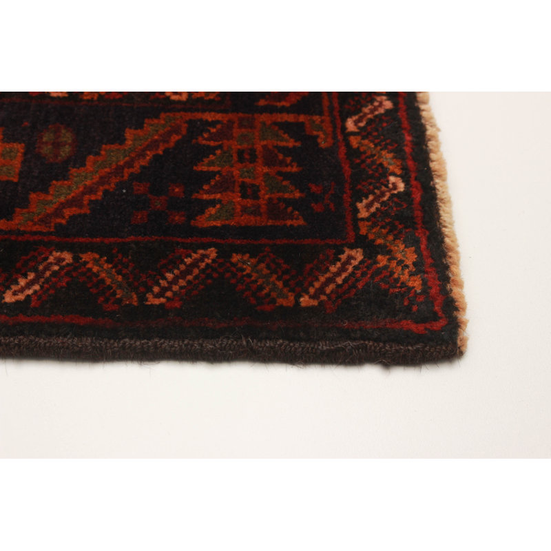 Tapis brun Teimani 2 pi 10 po x 4 pi 11 po