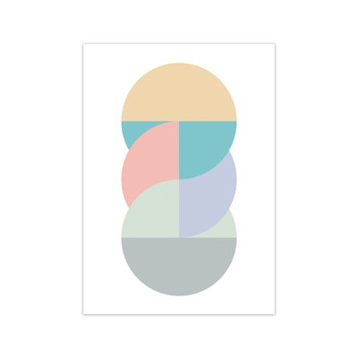 Abstract Pastel Nursery B - Print