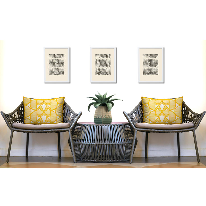 Polyester/Polyester Blend Lumbar Rectangular Indoor/Outdoor Pillow Cover & Insert, Yellow