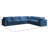 Atis 140" Wide Velvet Reversible Modular Sectional-1335102719