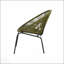 Ensemble de 2 chaises d'extérieur en osier NUSA, durables et élégantes pour les espaces extérieurs modernes avec sièges confortables