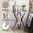 Moty Crossed Legs Round End Table, with Tripod Base for Modern Farmhouse, Boho-1556487708