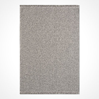 Tapis gris moderne lavable à la machine