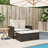 Ebern Designs Patio Sofa With Cushions 2-Seater Poly Rattan-107166780-107166754