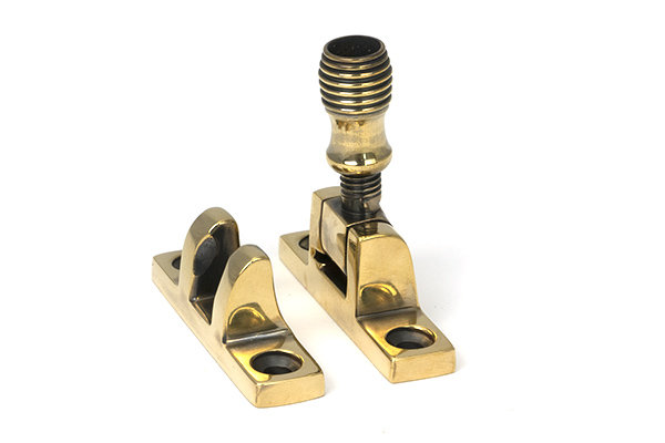 Beehive Brighton Fastener - Narrow (Square), Aged Brass