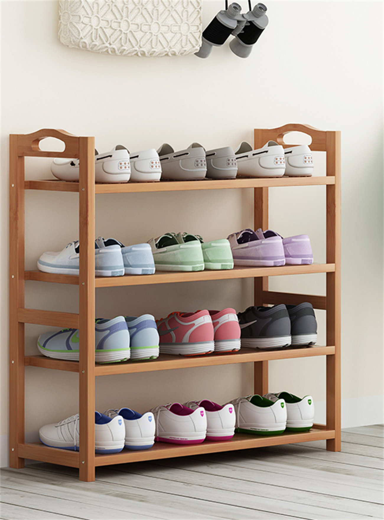 Lark Manor™ Alpinebamboo Multi-Layer Shoe Rack | Wayfair