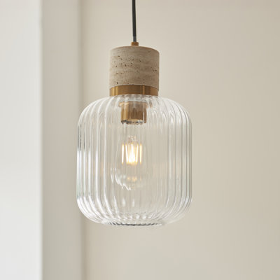 1 - Light Brass Pendant