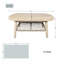 Table basse ovale d'extérieur