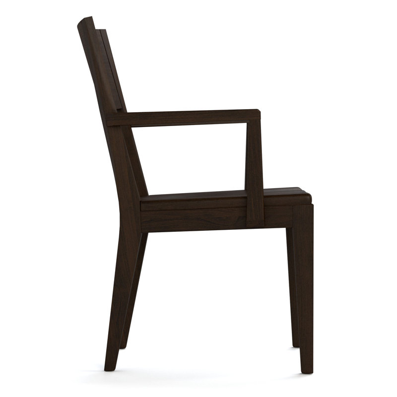 Chaise avec accoudoirs en bois Dwyer