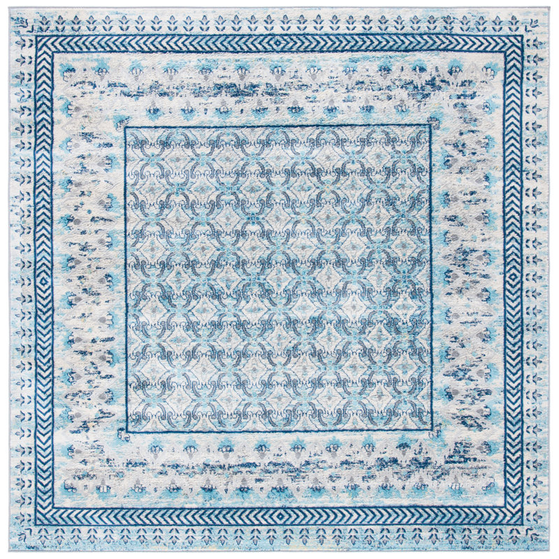 Glynnis Performance Oriental Rug, Square 6'7"